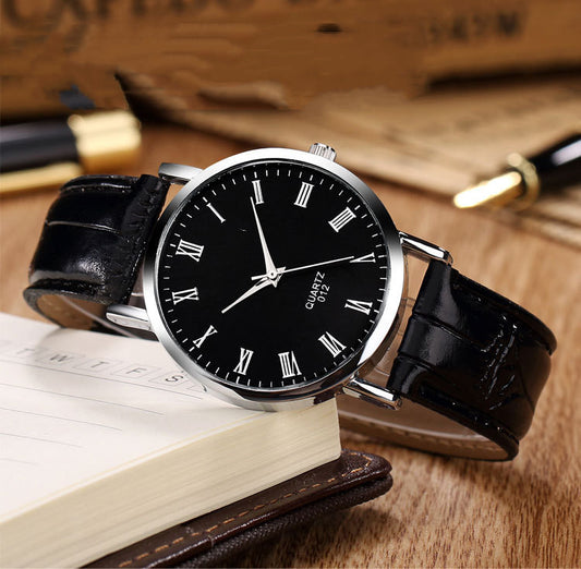 Men's Fashion Casual Simple Belt Quartz Watch